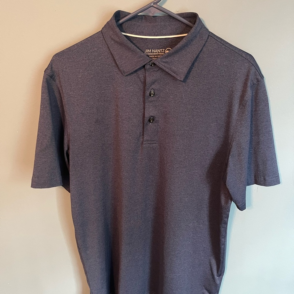 Vineyard Vines Jim Nantz Palmero short sleeve golf polo shirt M Men blue